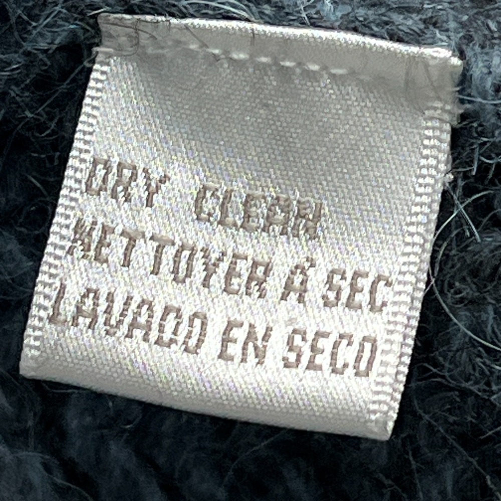 Jones New York Cardigan Women's Large Blue Alpaca Chunky Cable Knit Zip Sweater - Picture 5 of 11